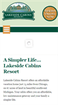 Mobile Screenshot of lakesidecabinsresort.com